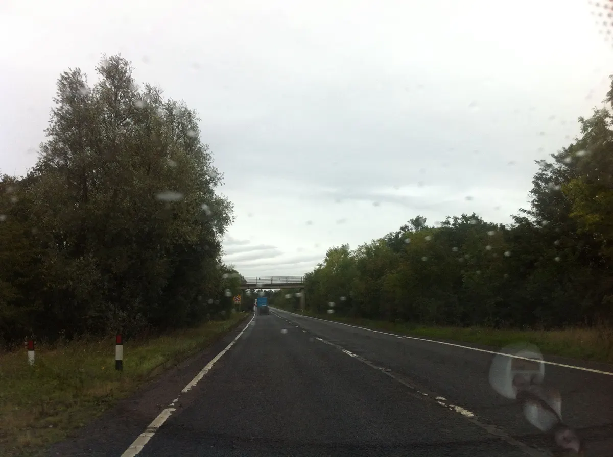 Dashcam view on the A45