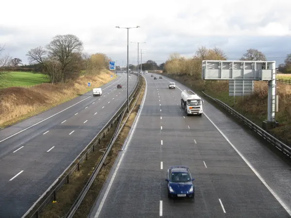 The M56: M56 Nearing Junction 6