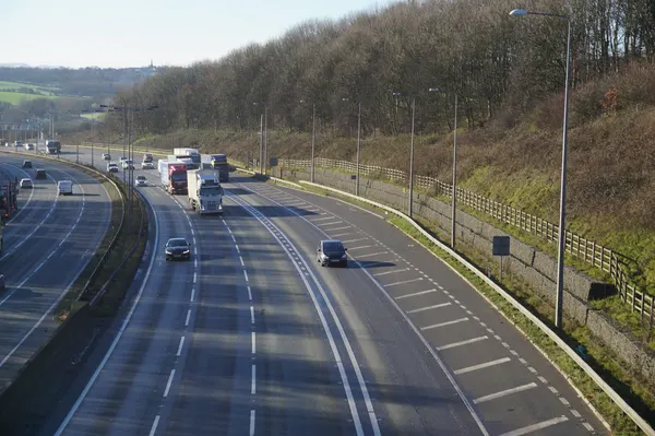 The M62: M62 from Hunsworth Lane