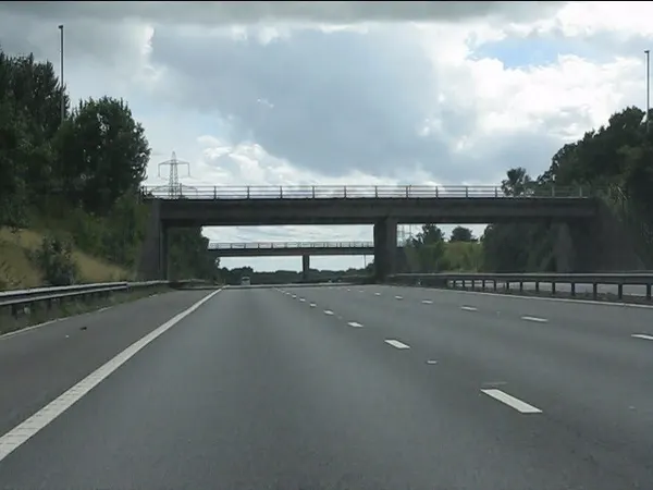 The M69: Junction 2 bridges, M69 motorway